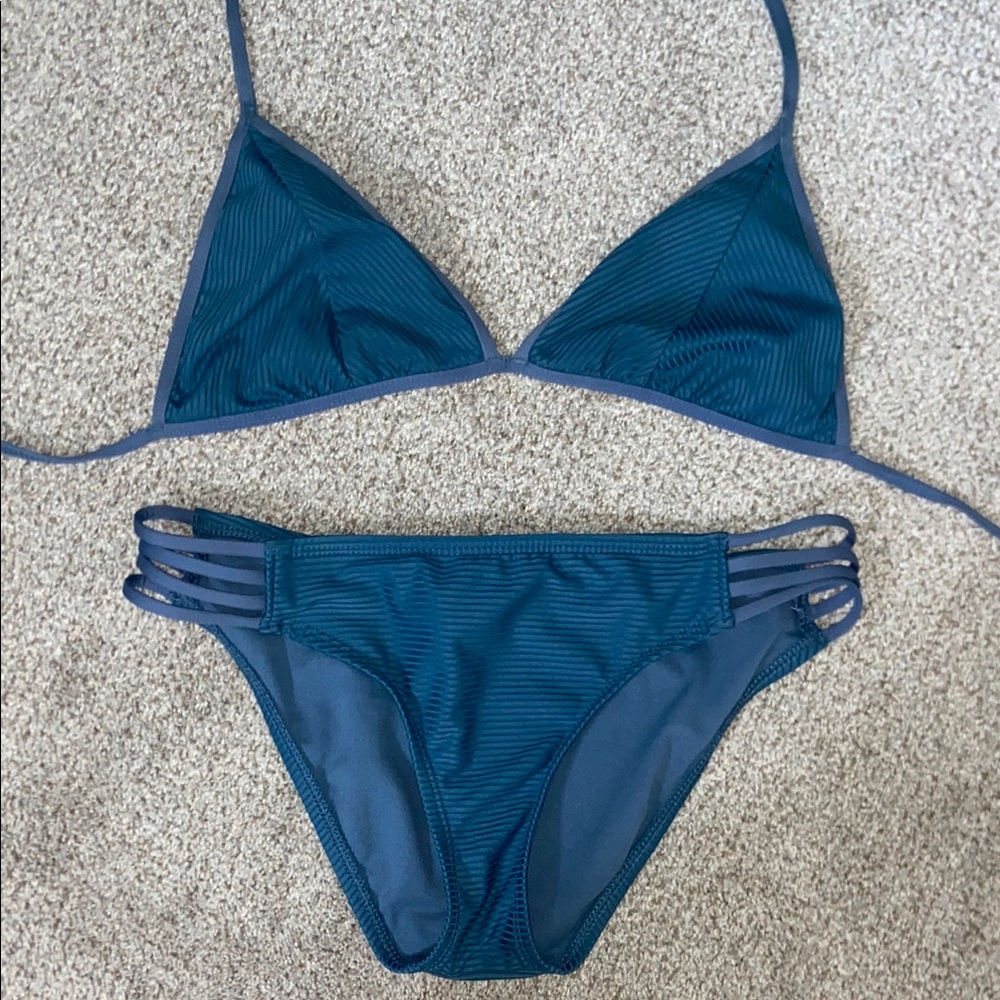 Target Blue Strappy String Bikini Set